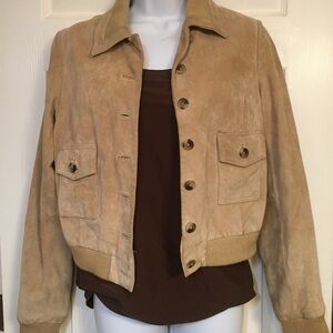 Isaac Mizrahi suede Jacket